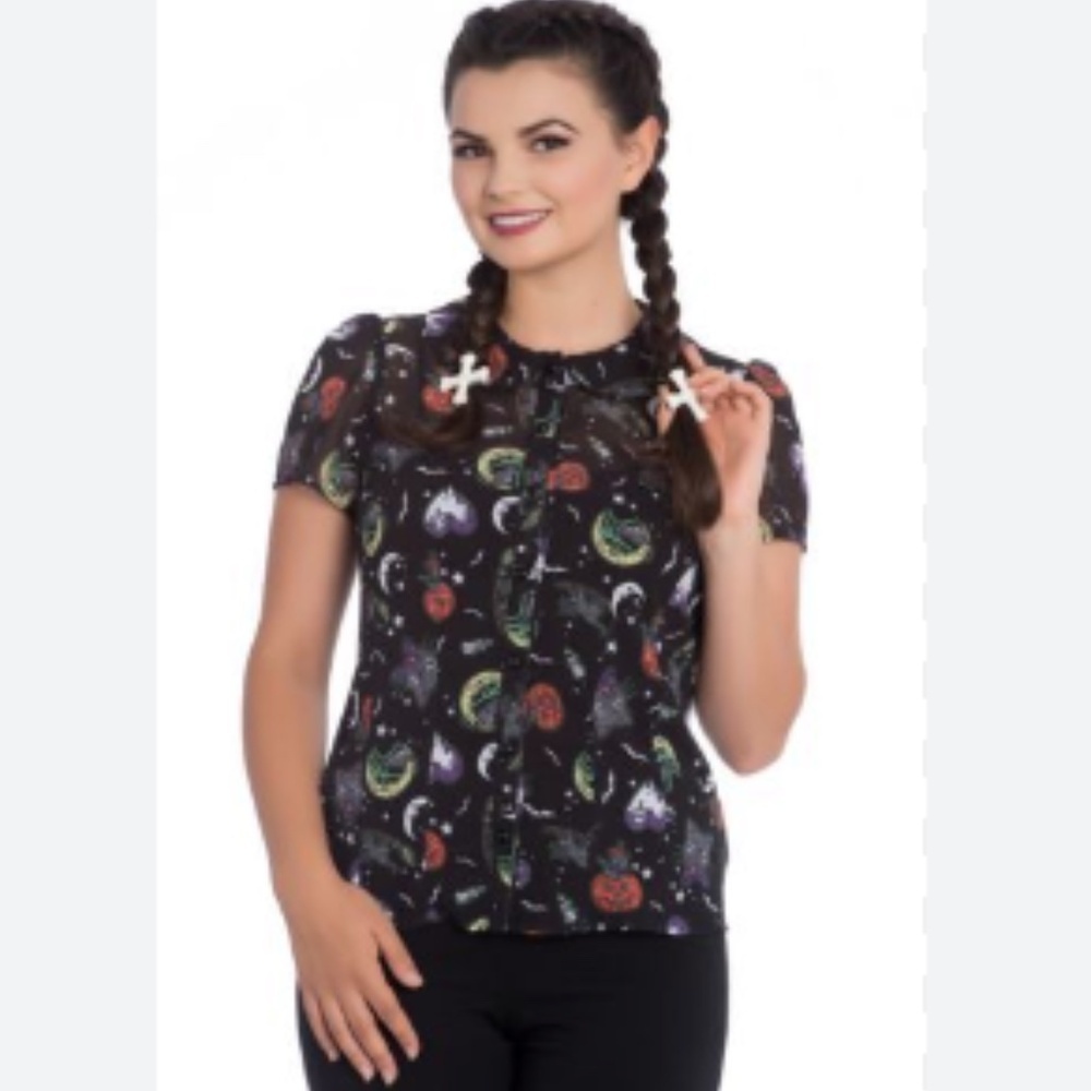 Hell Bunny Salem Blouse 2XL